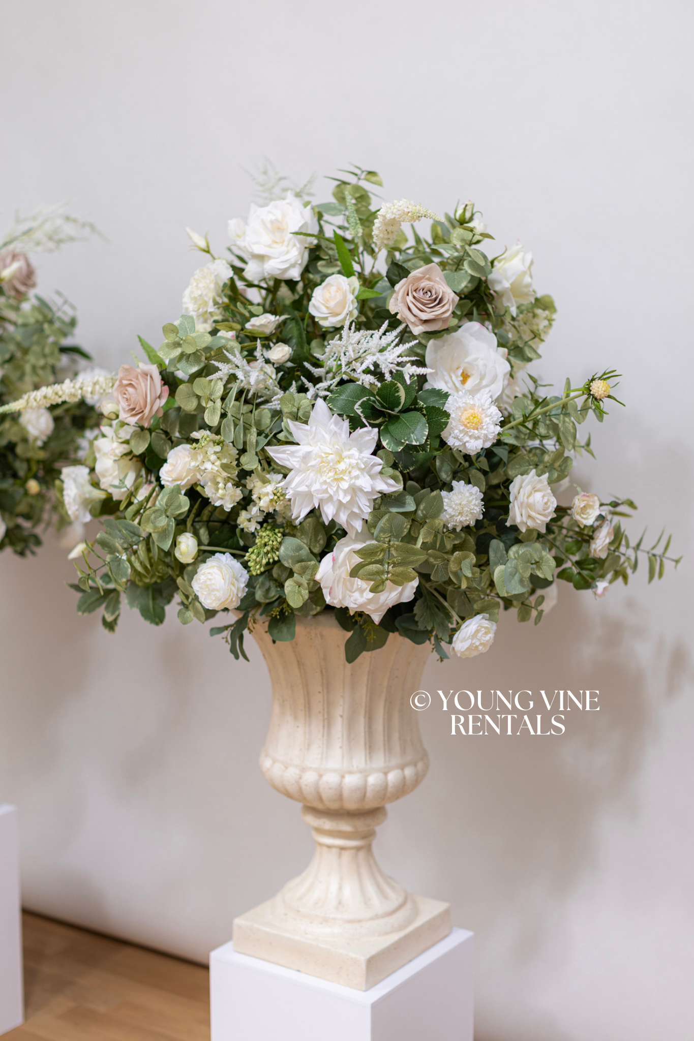 The Winslow Floral Urns (2x)
