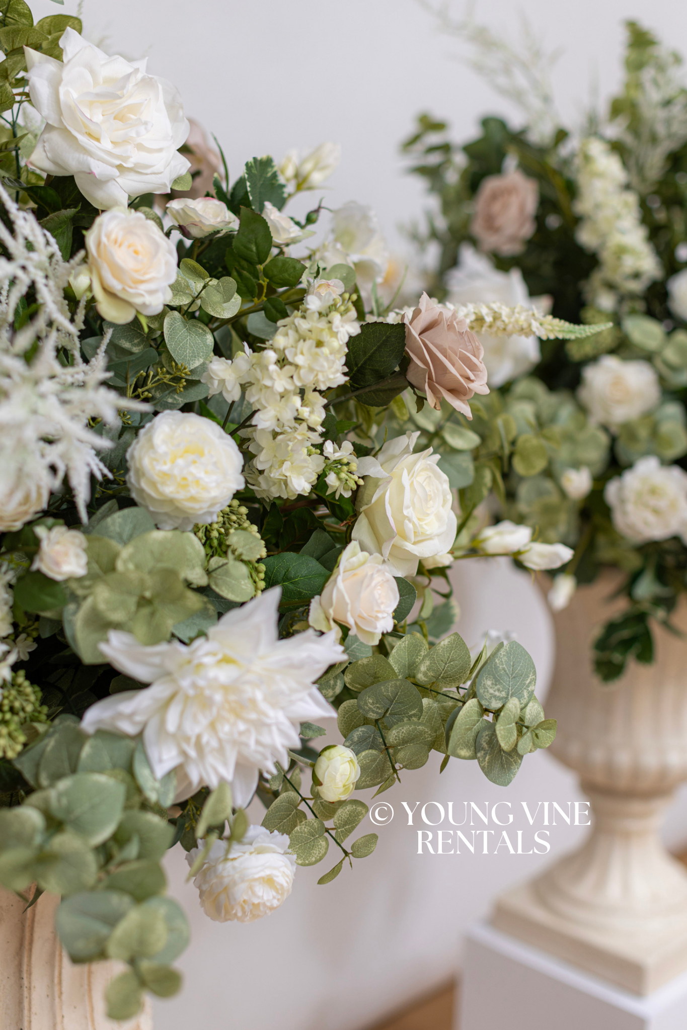 The Winslow Floral Urns (2x)