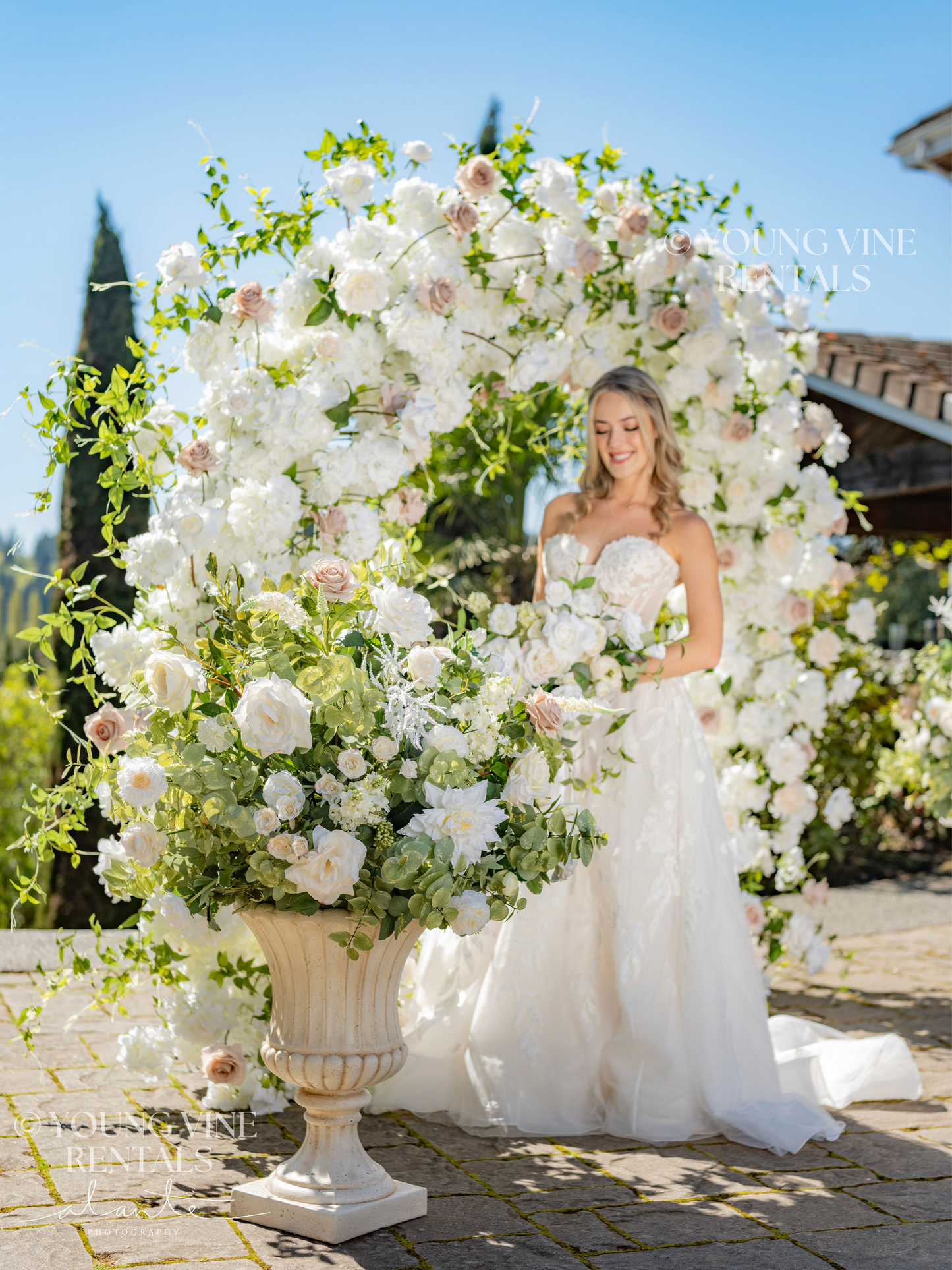 The Winslow Floral Urns (2x)