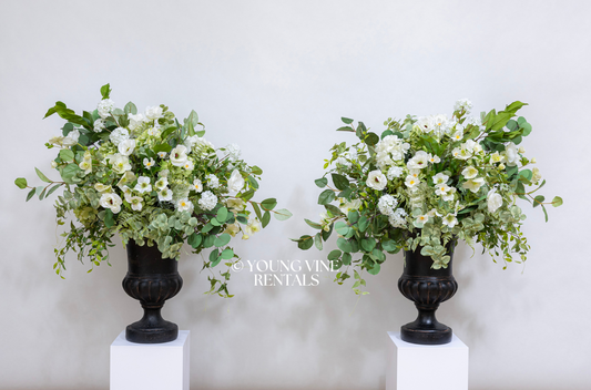 The Evergreen Floral Urns (2x)
