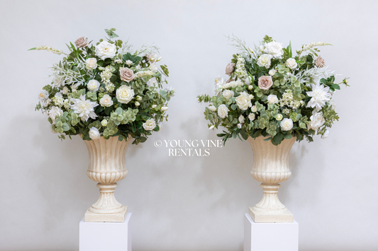 The Winslow Floral Urns (2x)
